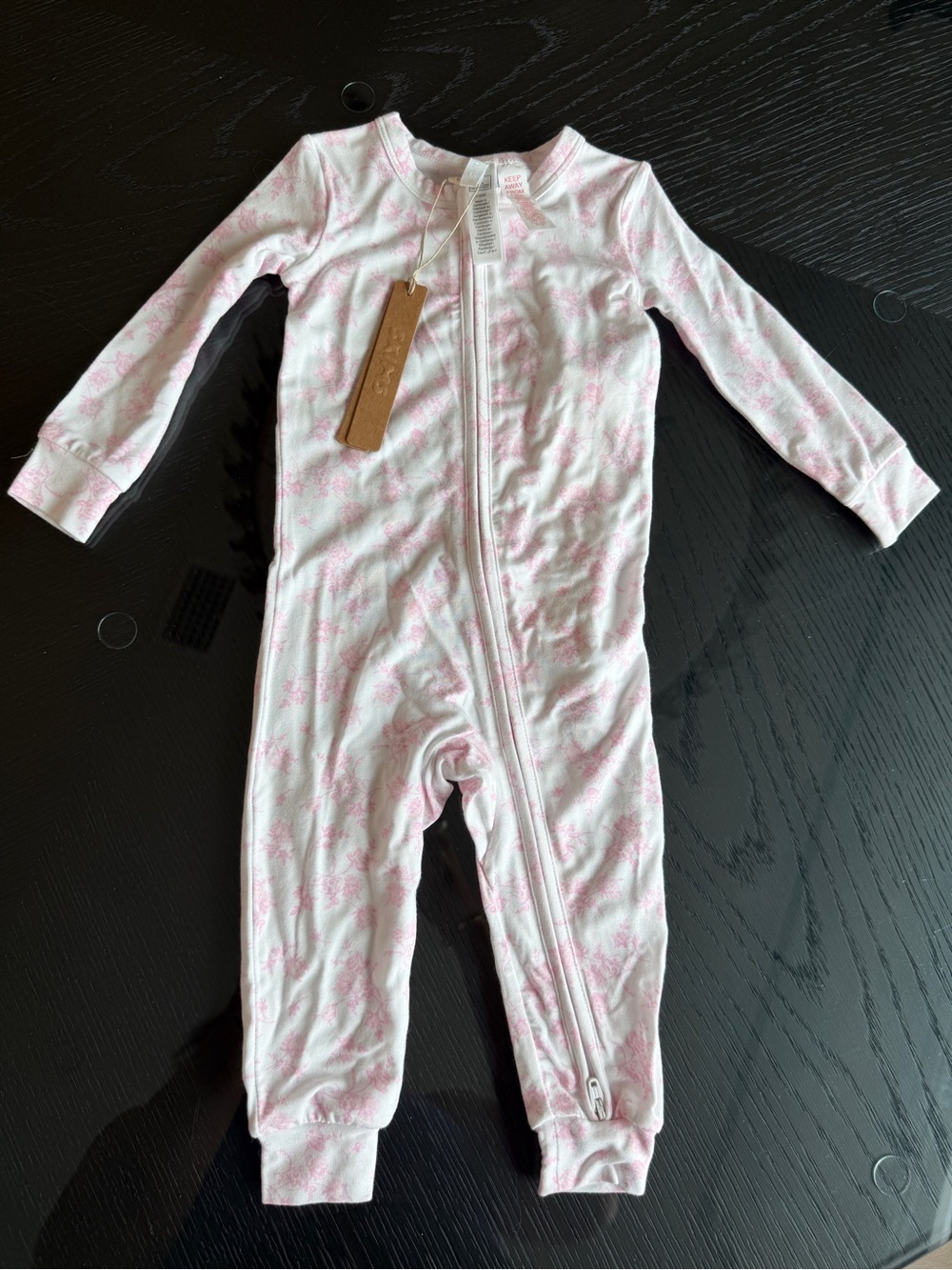 Skims Pink Floral baby Onesie